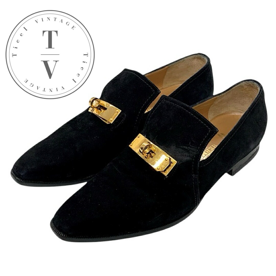 楽天市場】エルメス HERMES ローファー 革靴 靴 シューズ スエード