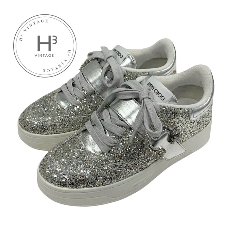 JIMMY CHOO ゴールド グリッター スニーカー　シルバー 24cm 箱有 楽天市場】JIMMY CHOO ジミーチュウ シューズ メタリック