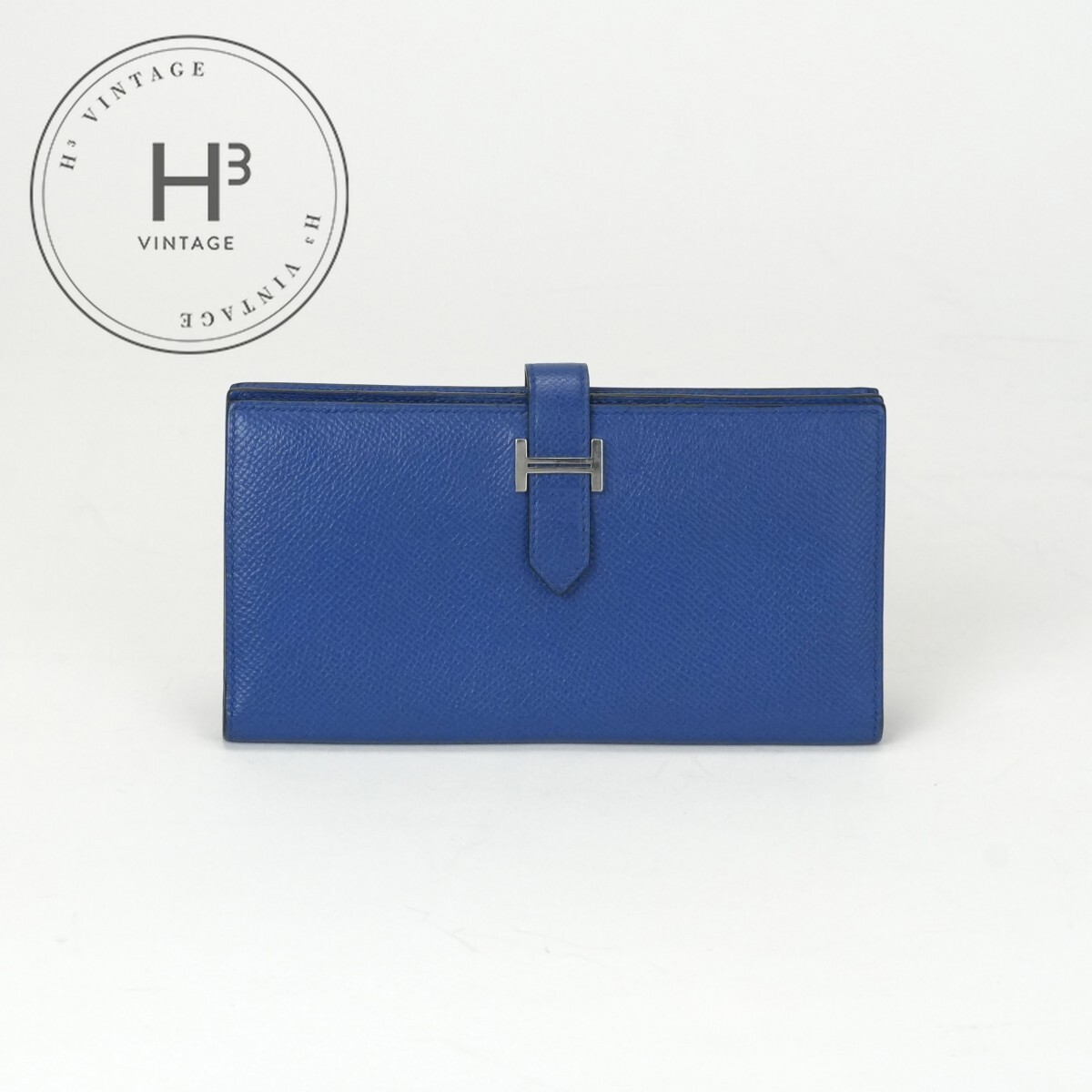★正規店購入 HERMES ベアン ロング ディープブルー 楽天市場】エルメス ファスナー長財布(小銭入れあり) ベアン