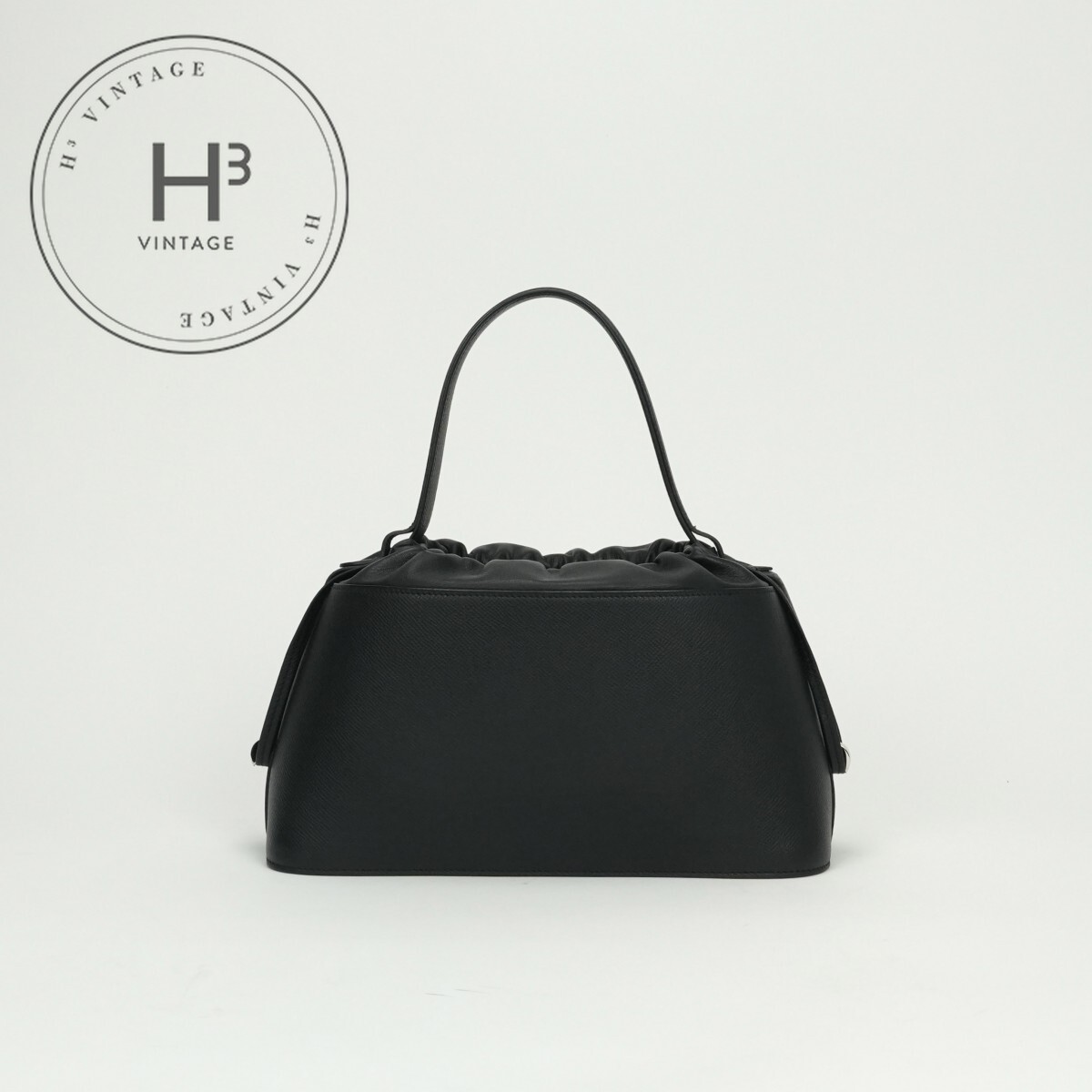 エルメス HERMES ドゥパリ ドゥ 光の都市 御徒面子 トートバッグ エプソン ノワール Noir 黒いこと Black 黒 しろがね色金具 ハンドバック