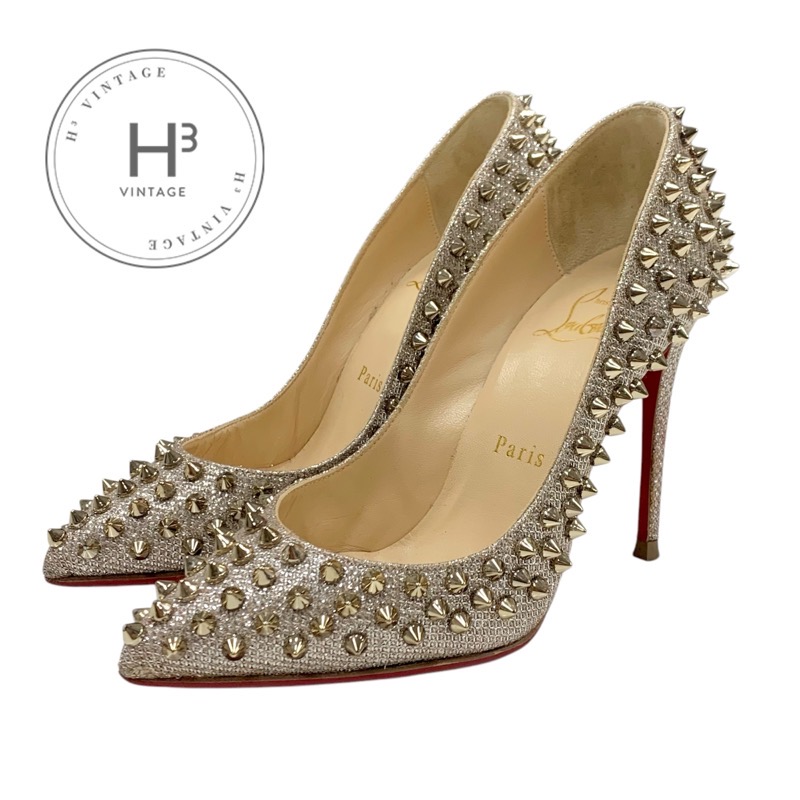 【クリスチャンルブタン】フラットシューズ パンプス スタッズ パテント 楽天市場】クリスチャンルブタン Christian Louboutin フラット