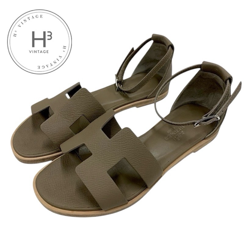 入手困難！【HERMESエルメス】Santorini フラットサンダル 人気☆ HERMES サンダル サントリーニ / Sandales Santorini
