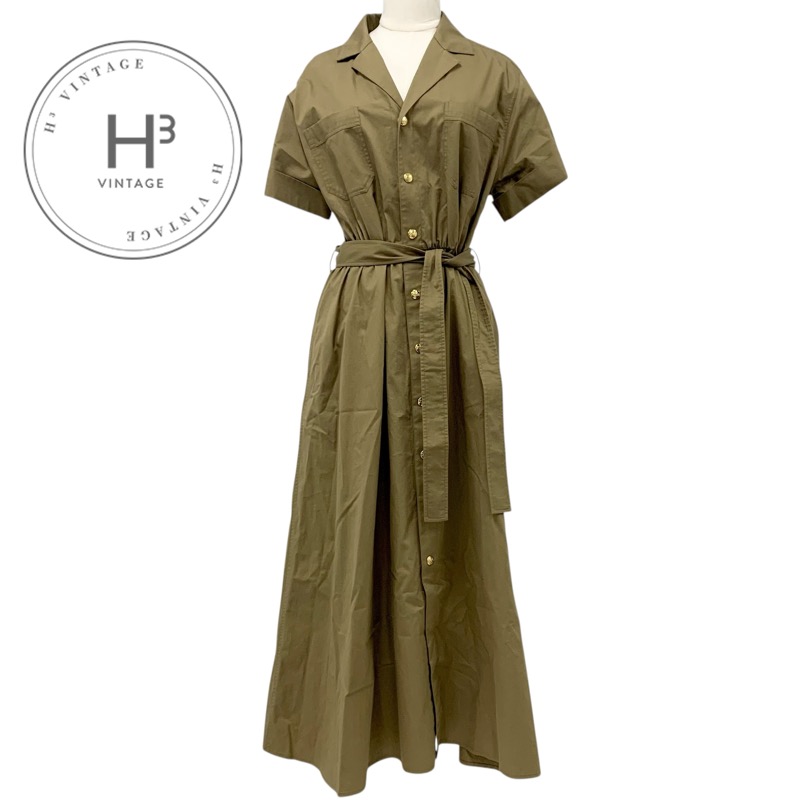 楽天市場】CELINE セリーヌ Cotton Twill Trapeze Mini Dress