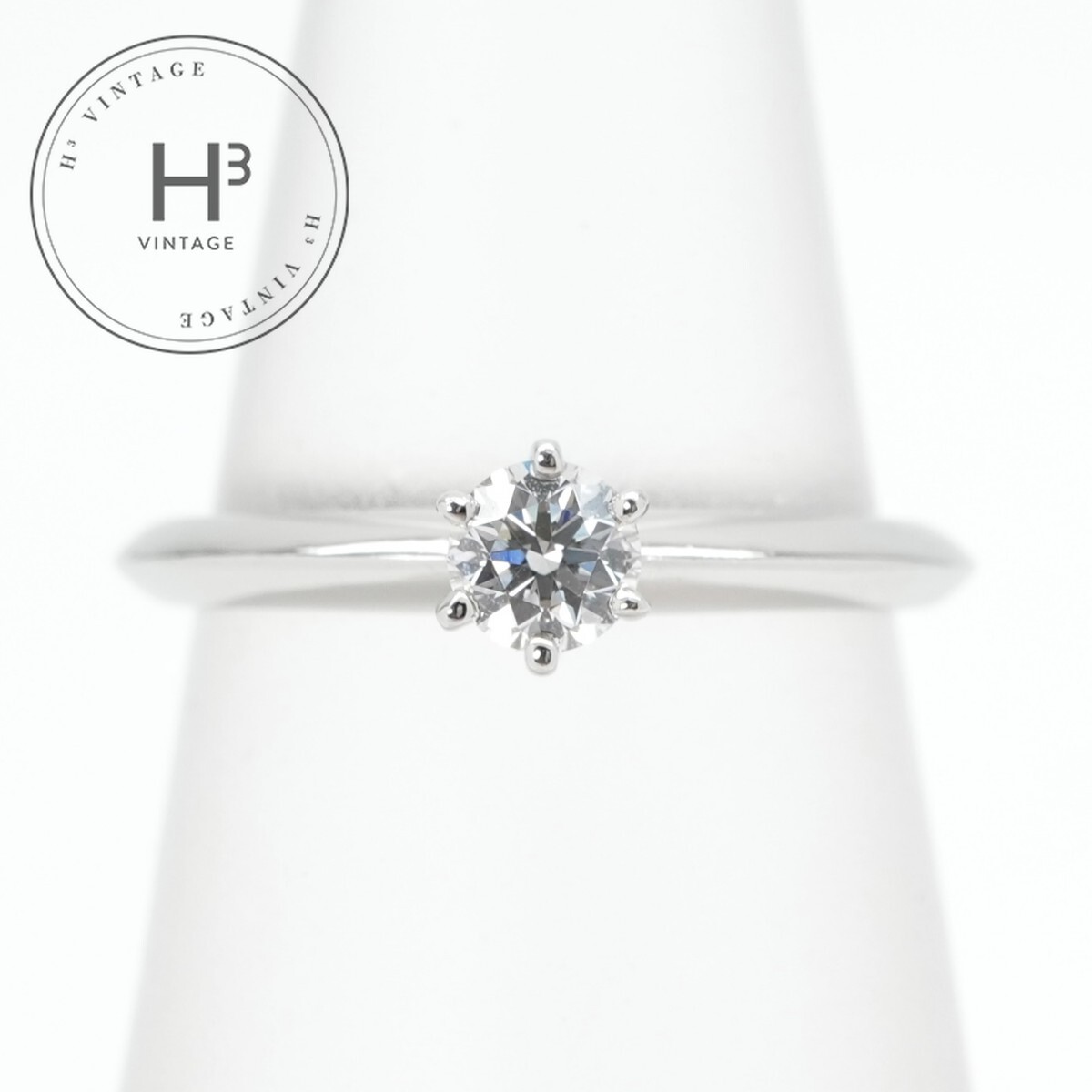 大幅値下げ　Tiffany＆Co. Pt950 ダイヤモンド リング 9号 楽天市場】【TIFFANY&Co.】ティファニー ダイヤモンド 0.33ct (E