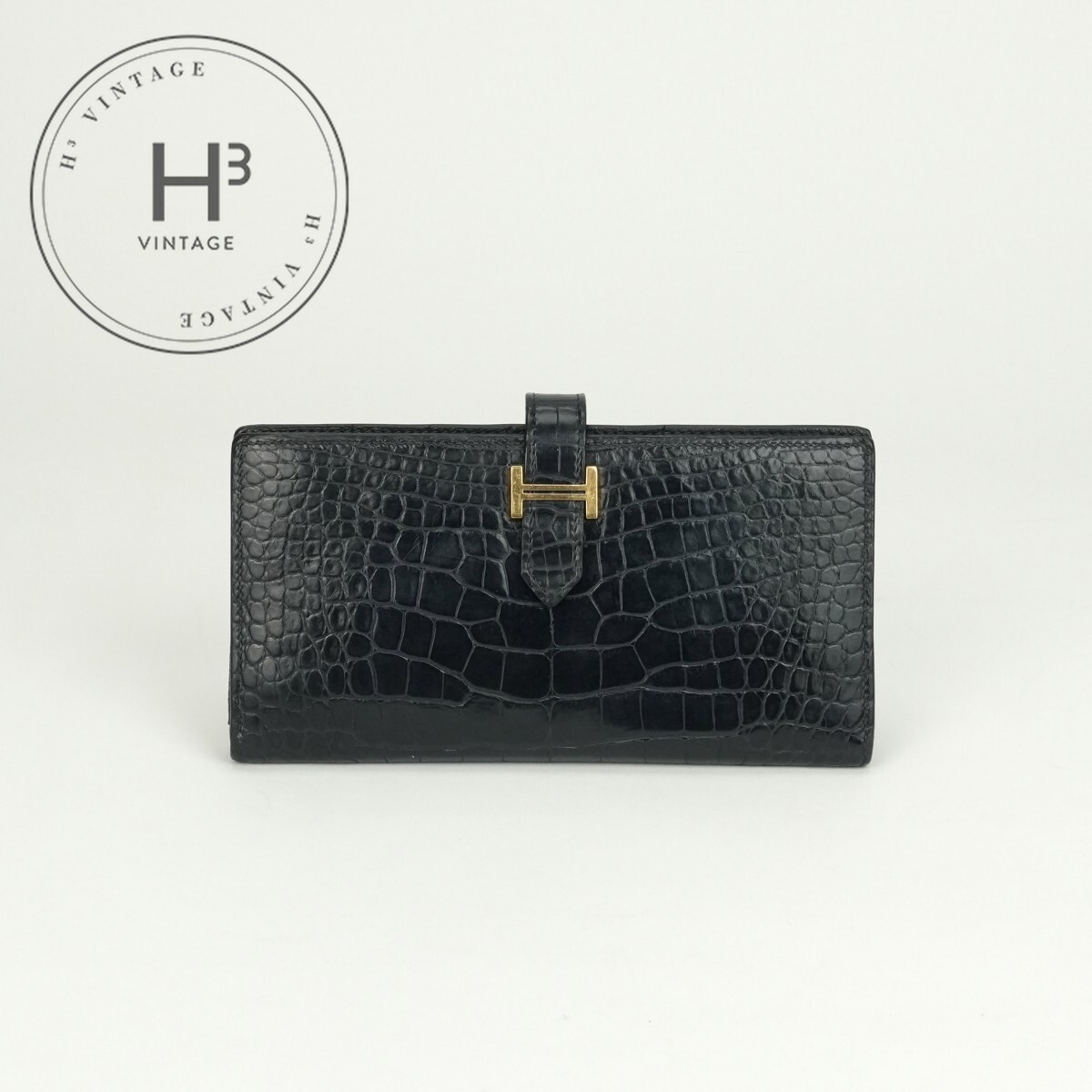 HERMESエルメス ベアンスフレ クロコアリゲーターネイビーゴールド財布長財布 楽天市場】エルメス HERMES ベアンスフレ ベアン スフレ 財布 長