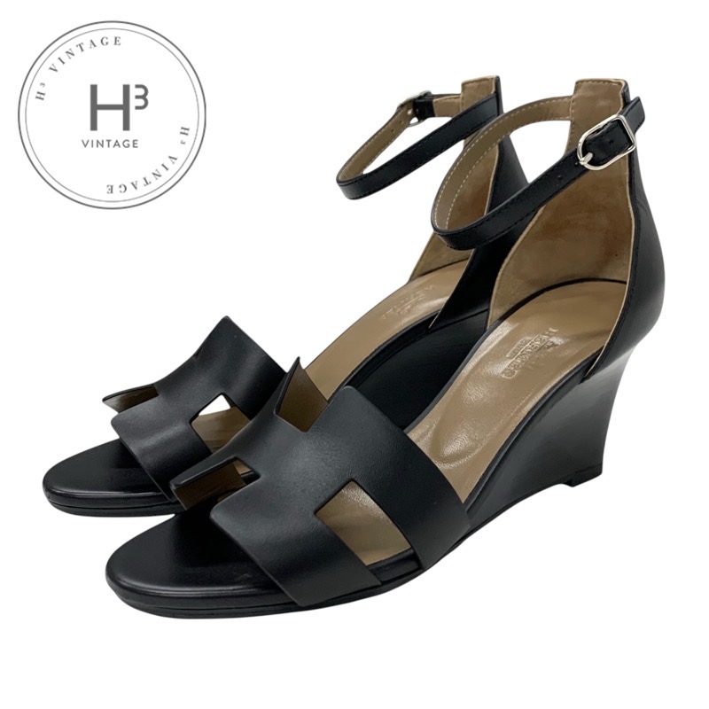 エルメス HERMES レジェンド サンダル 靴 シューズ レザー ブラック 黒 ウェッジソール アンクルストラップ 楽天市場】エルメス HERMES レジェンド サンダル 靴 シューズ レザー