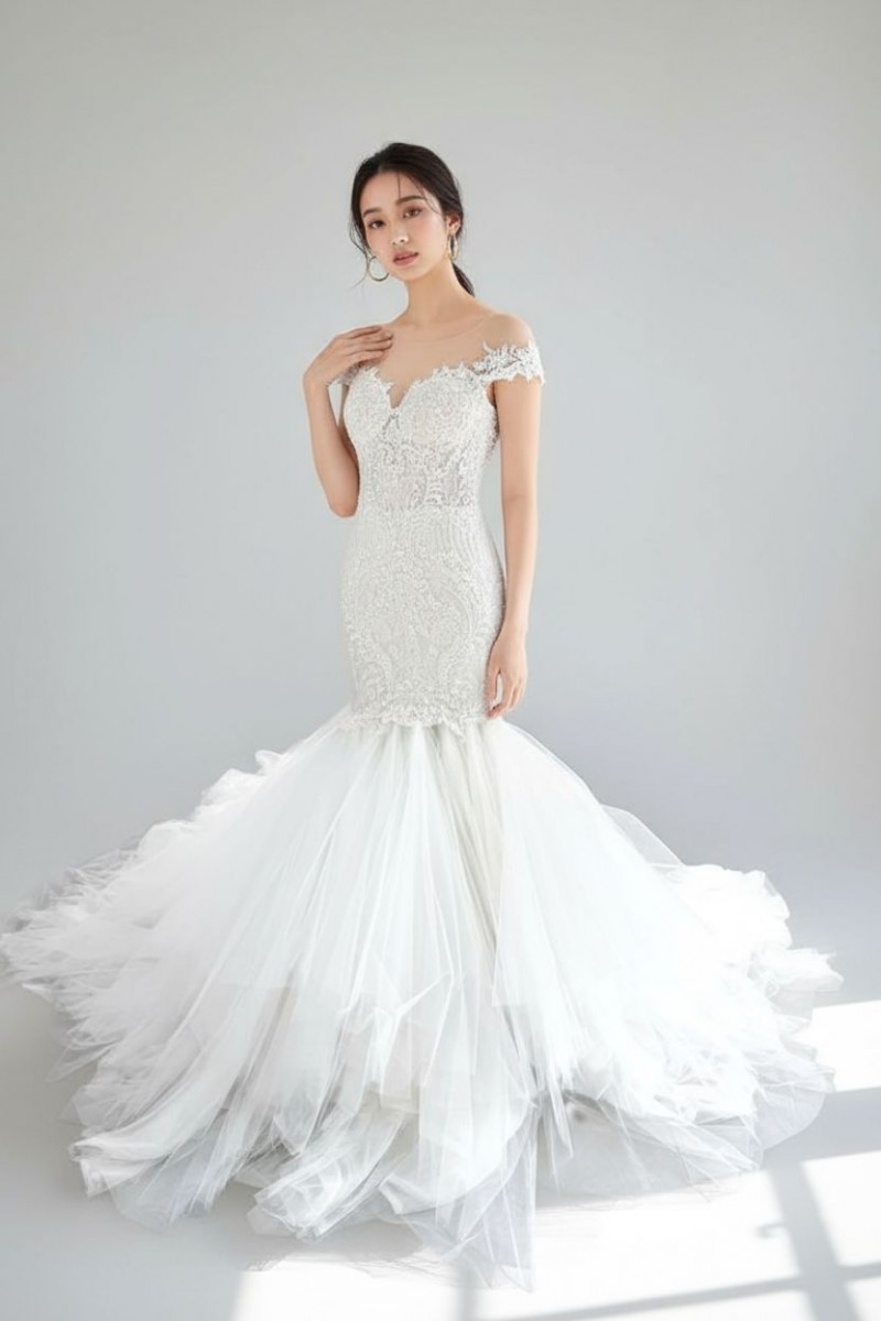 楽天市場】アウラノーヴァ AULANOVA Aライン ウェディングドレス