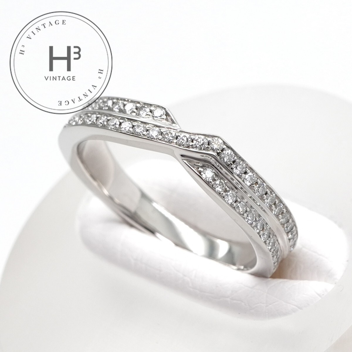 現行品 新品仕上げ済 ハリーウィンストン ダイヤ マリッジリング Pt950 HARRY WINSTON - ハリーウィンストン リング ダイヤ マリッジ