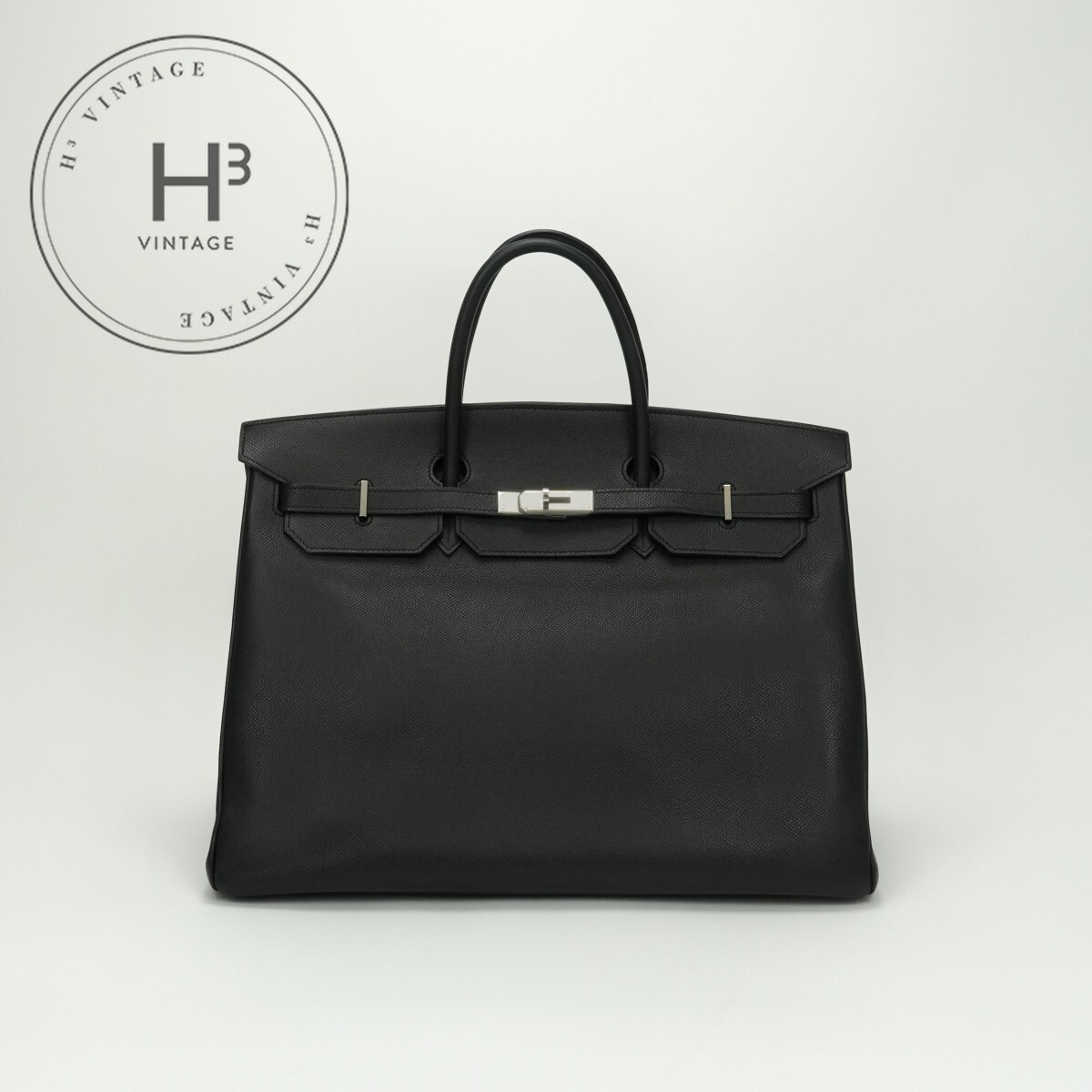 楽天市場】エルメス バーキン40 ブラック トゴ シルバー金具 HERMES