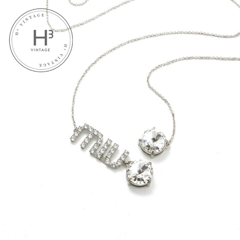 楽天市場】miumiu ミュウミュウ ネックレス レディース シルバー