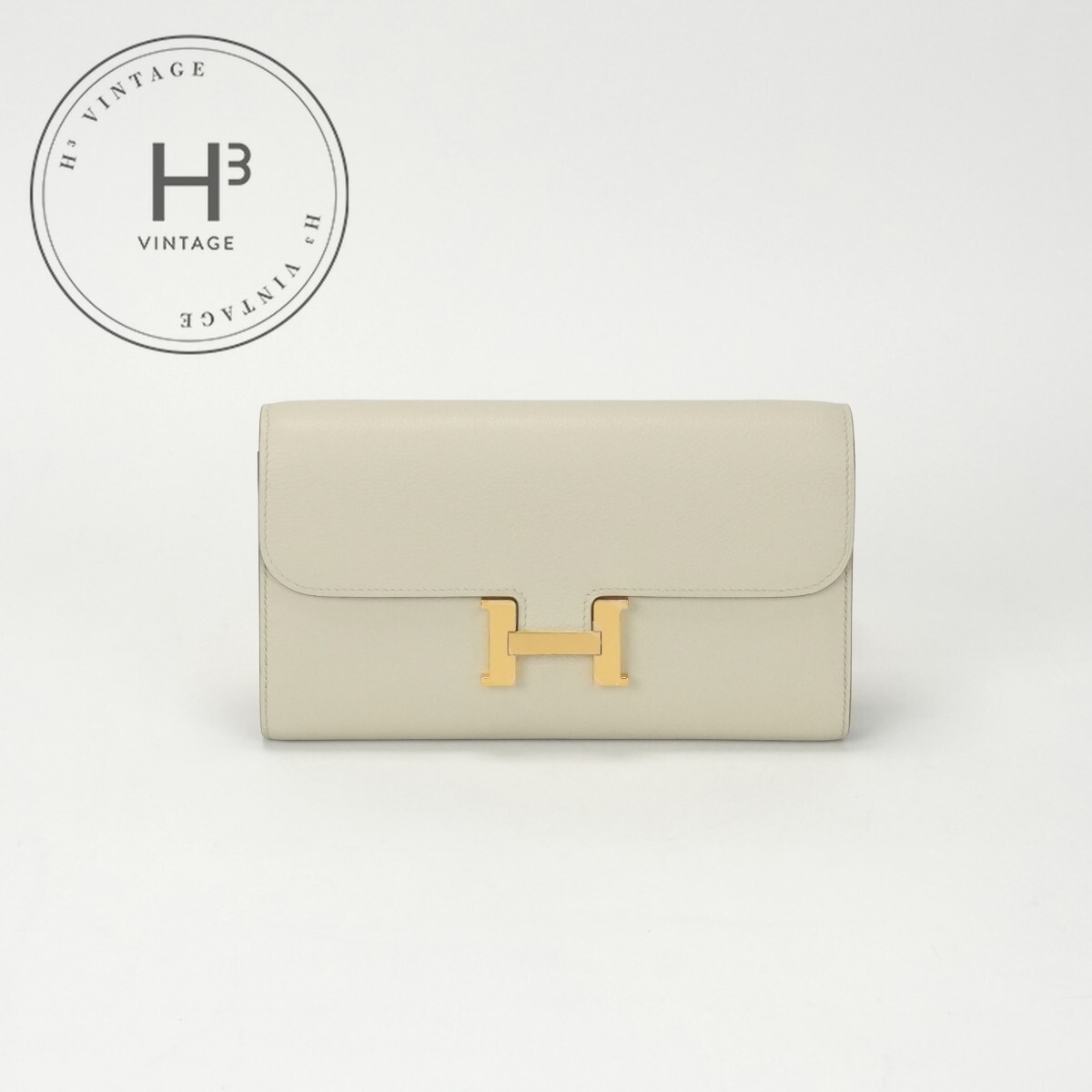 超美品❤️ HERMES 長財布 コンスタンストゥーゴー エトゥープ ゴールド ロング｜エルメス・バーキン専門店 ロワール ブティック