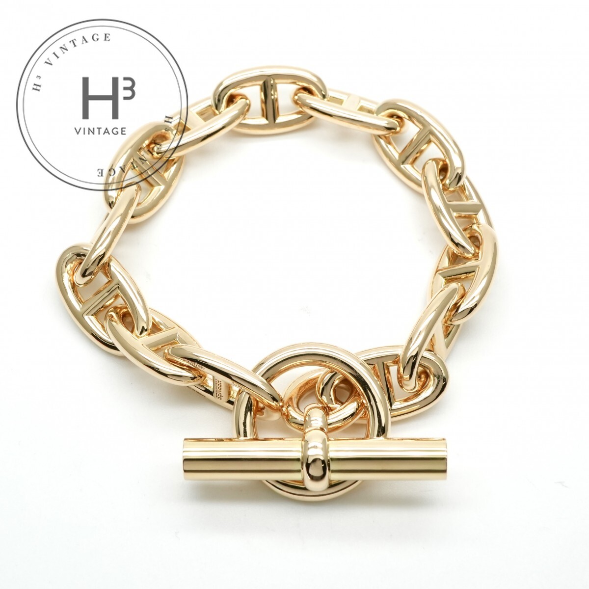 新品未使用　エルメスHERMES ブローチ　シェーヌダンクル　クレ　ゴールド シェーヌダンクル – HOUBIDOU