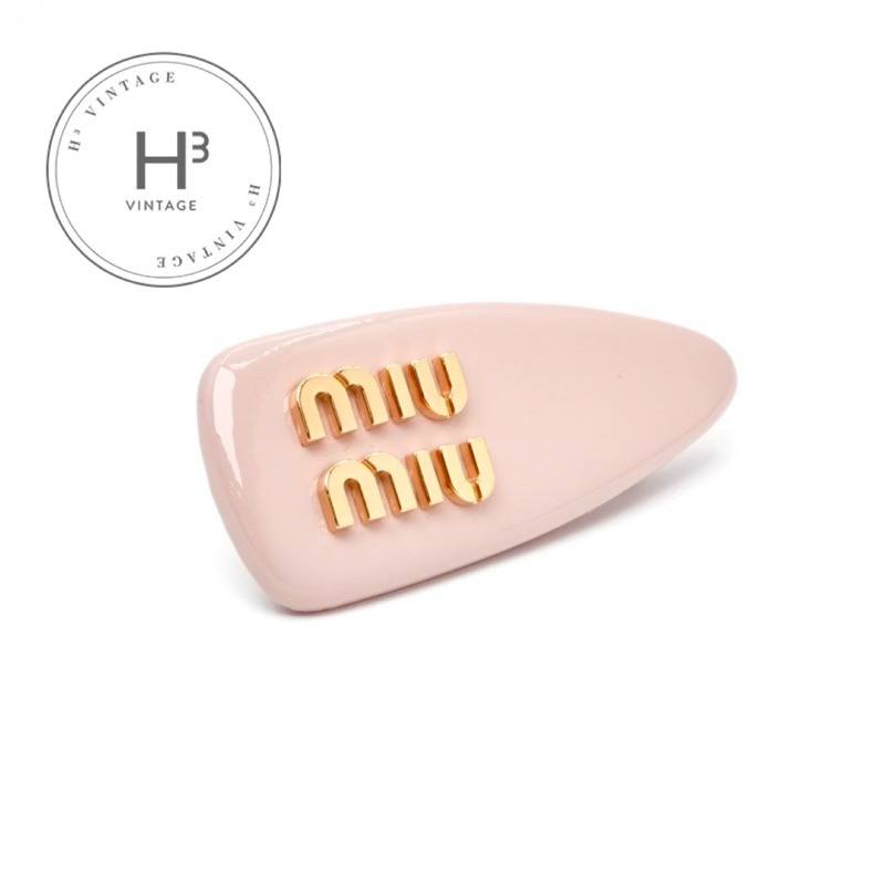 miu miu ヘアクリップ 新品未使用 miu MIUMIU ミュウミュウ ヘアクリップ 5IF144 2DTU レディース