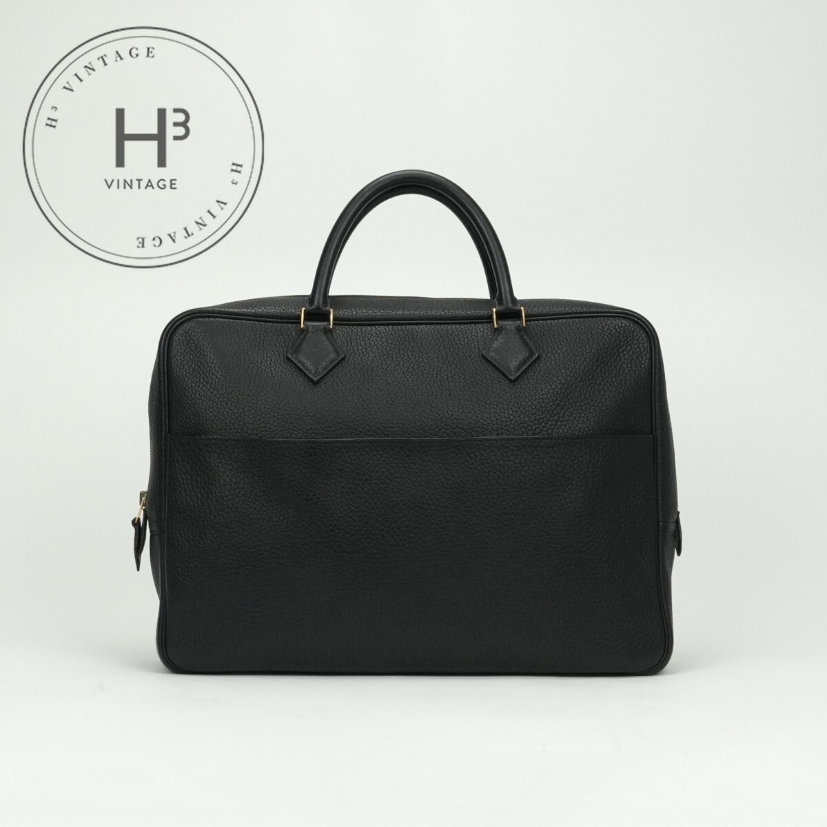 エルメス★プリュムドッグ★38★ブラック★ボックスカーフ★ビジネスバッグ、希少 エルメス HERMES プリュムドッグ38 プリュムドッグ 38 バッグ