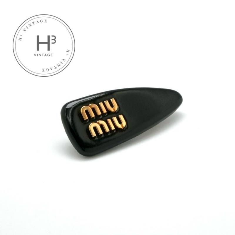 miumiu ミュウミュウ 新品未使用 ロゴ バレッタ ベロア ヘアピン 楽天市場】MIUMIU ミュウミュウ バレッタ 5JF091 2DNL