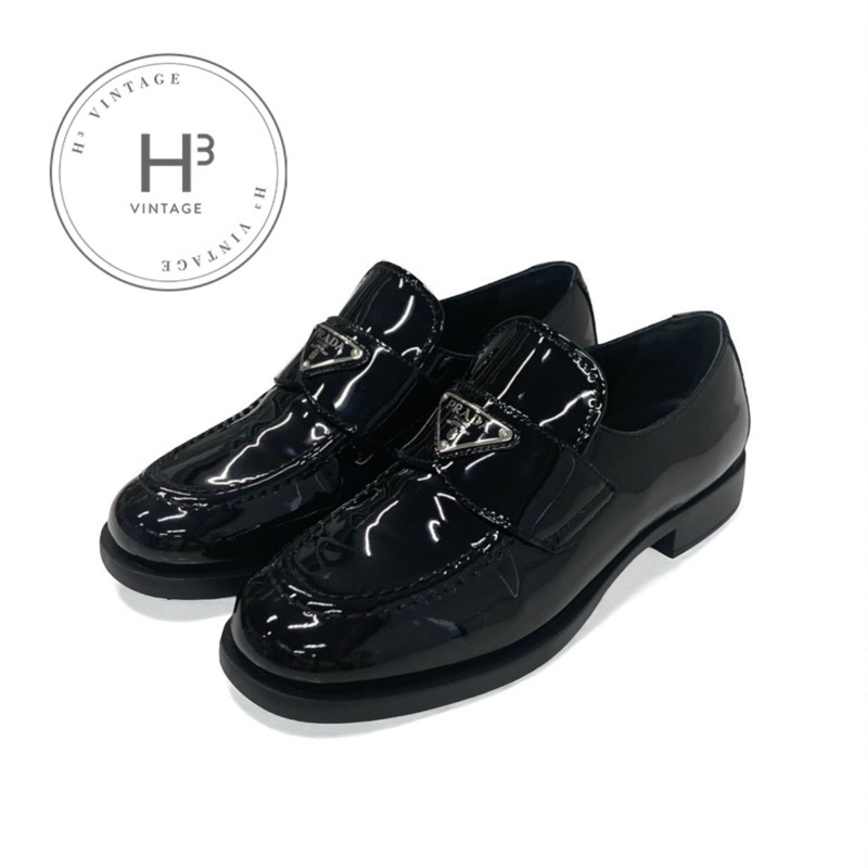 PRADA プラダ　NERO レザーシューズ　5 1/2 楽天市場】プラダ/PRADA シューズ メンズ レザー ローファー
