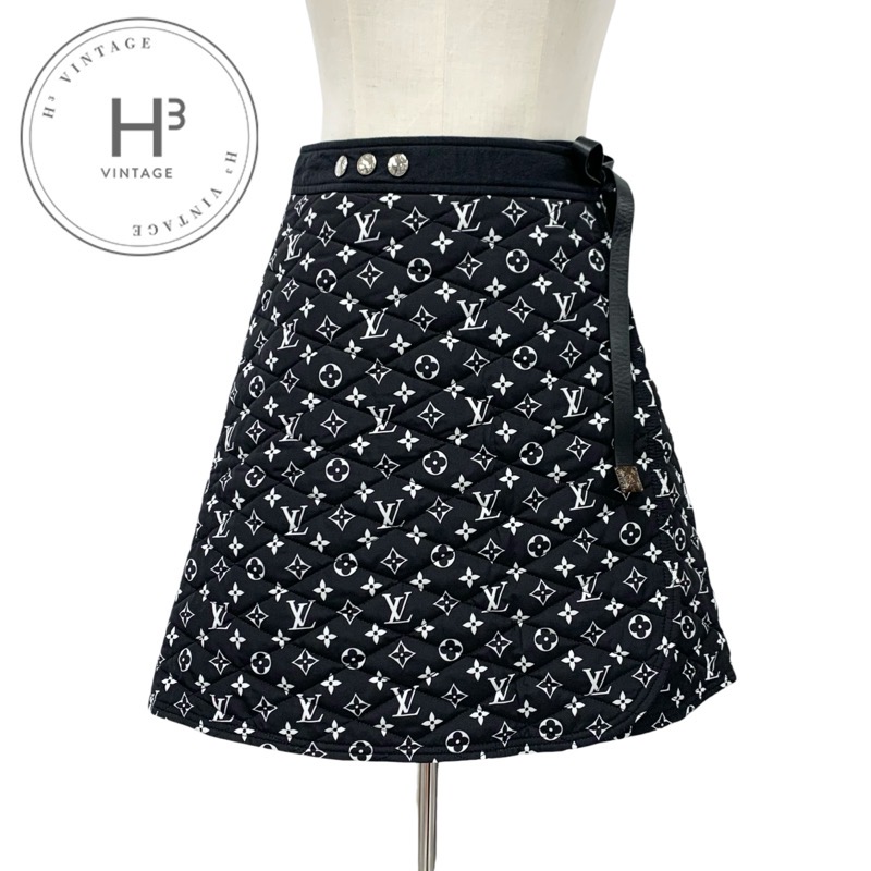 楽天市場】ルイヴィトン LOUIS VUITTON スカート モノグラム ジップ