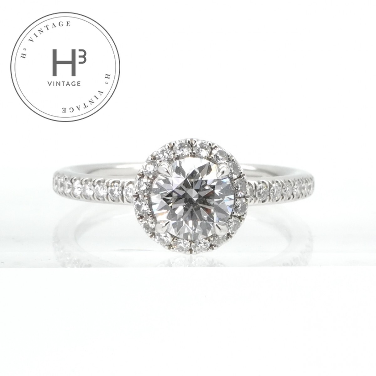 ハリーウィンストン HARRY WINSTON ラウンドカット・マイクロパヴェ・リング ラウンドカットマイクロパヴェリング The One by Harry Winston リング 指輪 Pt950 シルバー