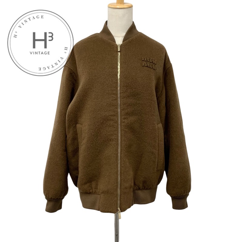 楽天市場】miumiu ミュウミュウ 17aw ブルゾンジャケット スタジャン