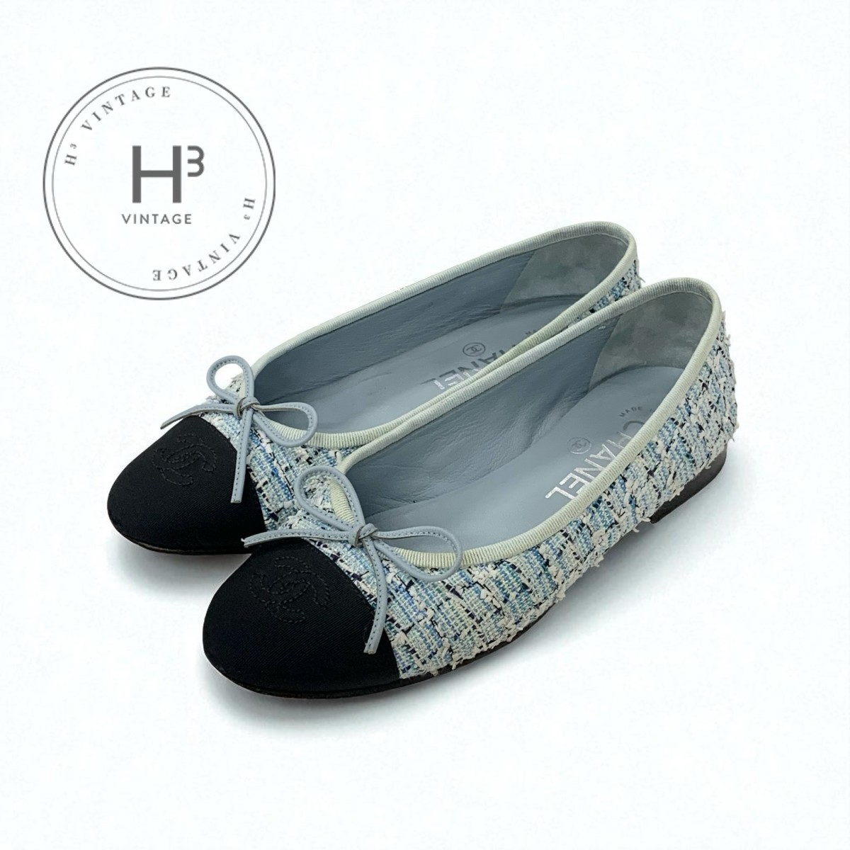 楽天市場】シャネル CHANEL バレエシューズ リボンモチーフ バレリーヌ