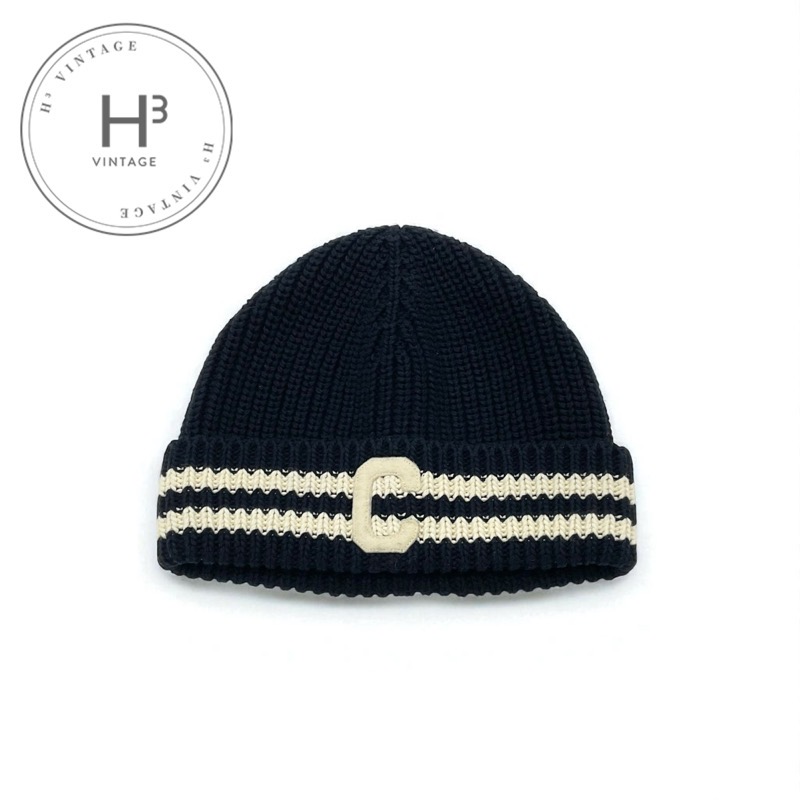 CELINE ロゴビーニー CELINE セリーヌ Cotton Intial Beanie ビーニー ニット帽