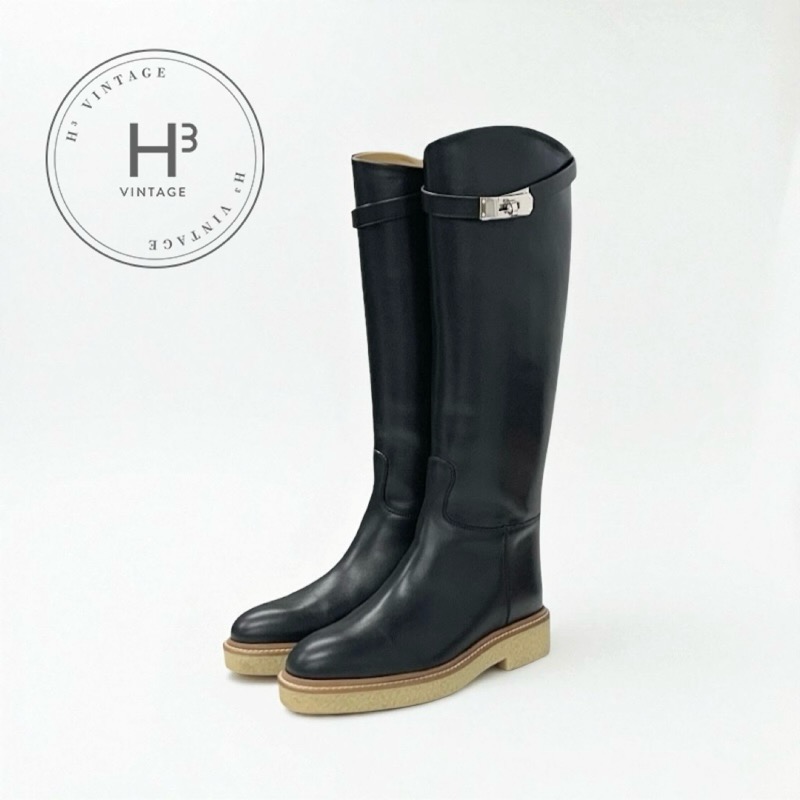 楽天市場】【美品】 エルメス ロングブーツ ジャンピング カーフ