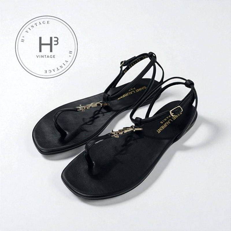 楽天市場】SAINT LAURENT サンローラン フラットサンダル 652758 BDATT