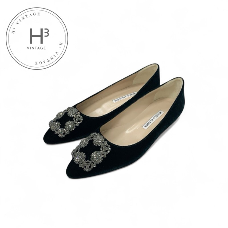 楽天市場】マノロブラニク パンプス ハンギシ フラットシューズ