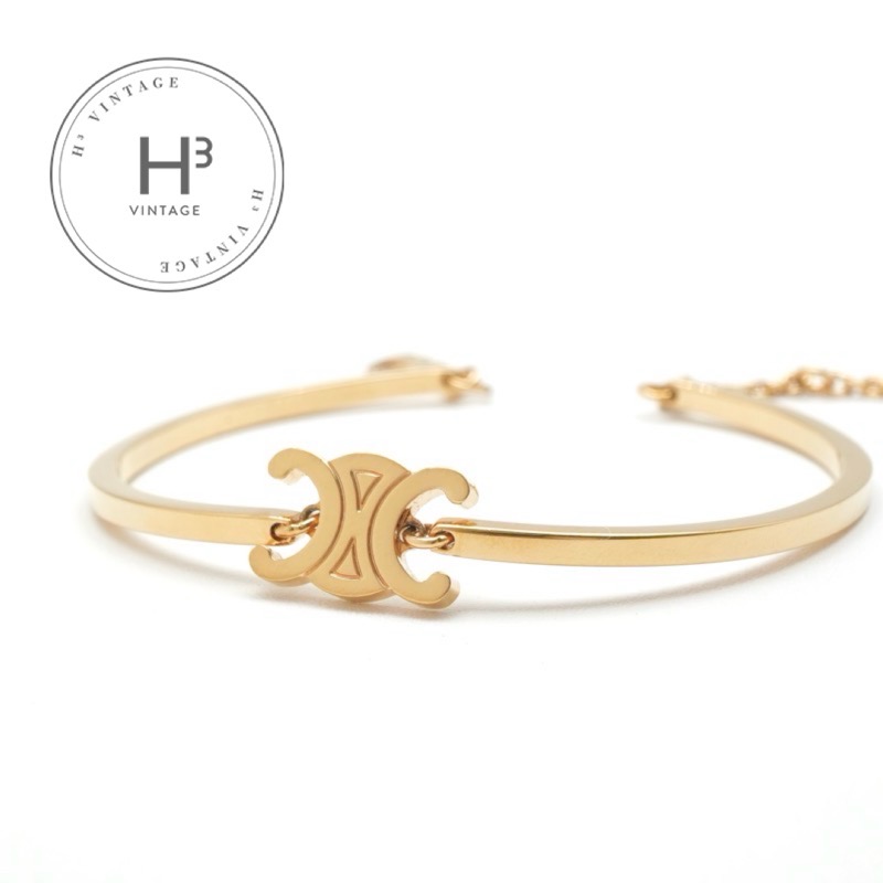 楽天市場】セリーヌ CELINE ブレスレット ゴールド トリオンフ ギフト