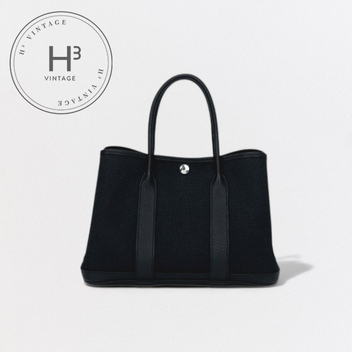 HERMES ガーデンパーティ TPM トワルオフィシェ ネイビー エルメス ガーデンパーティPM トワルオフィシエ×ネゴンダ ネイビー