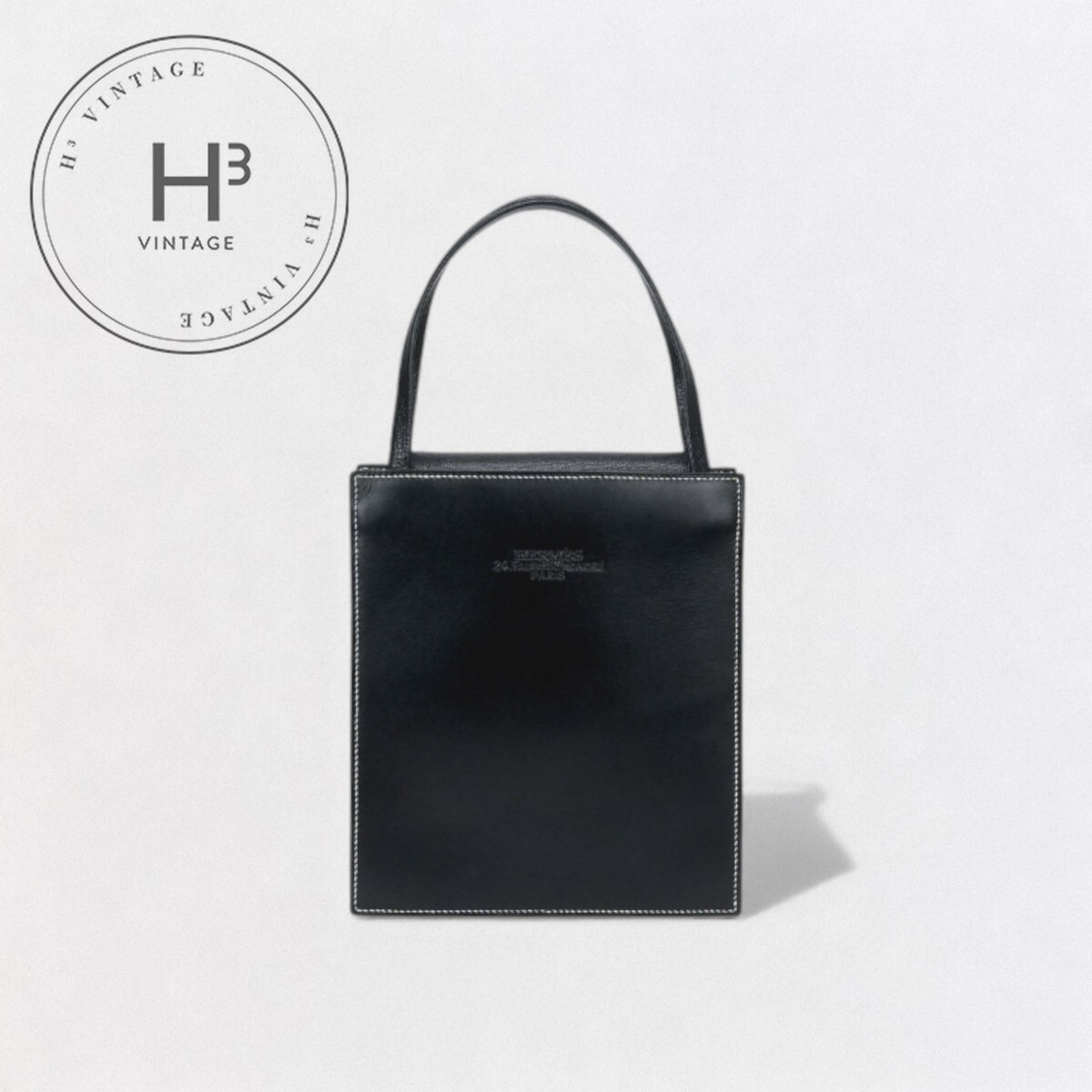 エルメス HERMES ルーシーPM ルーシー PM 御徒面子 トートバッグ ボックスカーフ シェーブル ノワール Noir 黒いこと Black 黒 ハンドバック シェブルミゾル
