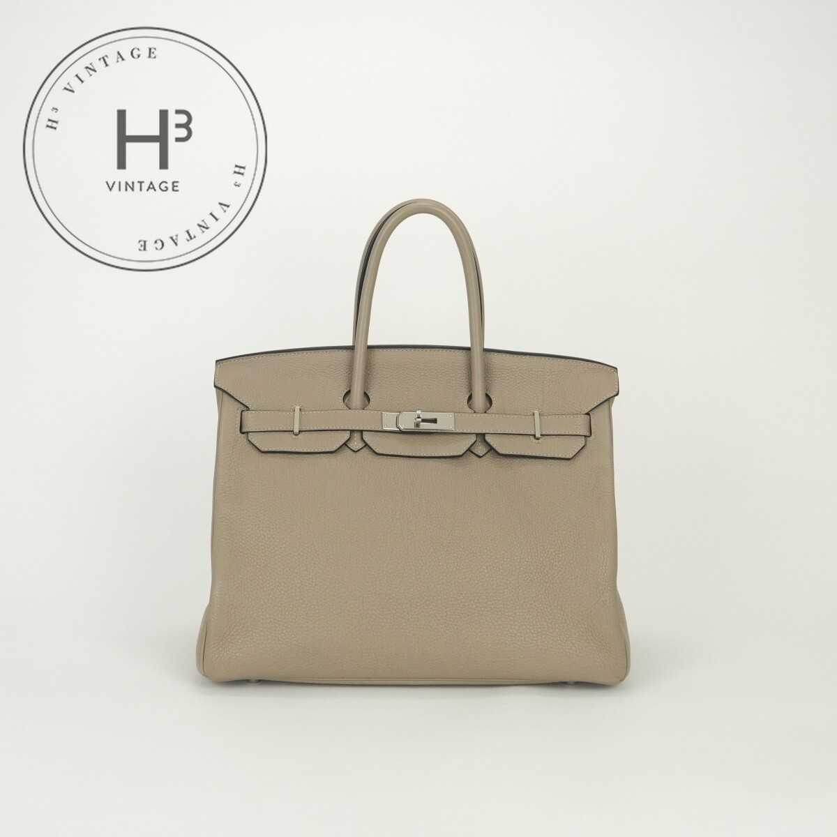エルメス HERMES バーキン35 バーキン 35 バッグ トートバッグ トゴ トゥルティエールグレー Gristourterelle グレー Gray 灰 シルバー金具 ハンドバッグ|H3(エイチスリー)店