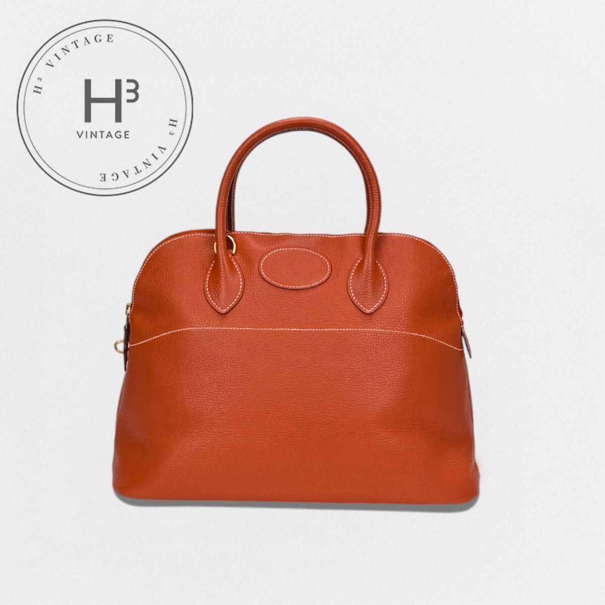 エルメス HERMES ボリード35 ボリード 35 御徒面子 トートバッグ ショルダーバッグ ヴァッシュリエジェ ブリック Brique 赤銅色 Brown 茶 ゴールド金具 ハンドバック 2Way