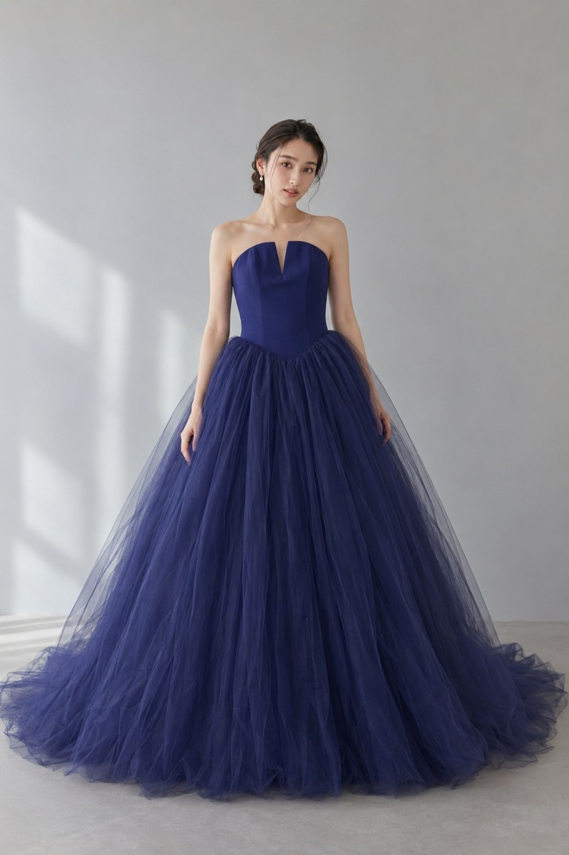 ヴェラウォン VERA WANG HAUTE フェルナンダ Fernanda（Shadeblue） お姫様伝達ルート 御芽出度御召しもの 日よけ青碧 青
