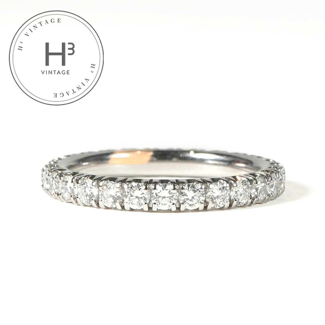 カルティエ Cartier エタンセル ドゥ カルティエ ウェディング リング ETINCELLE DE CARTIER WEDDING BAND リング 指輪 Pt950 シルバー 銀 フルエタニティ エタニティリング ダイヤリング プラチナ｜H3（エイチスリー）店