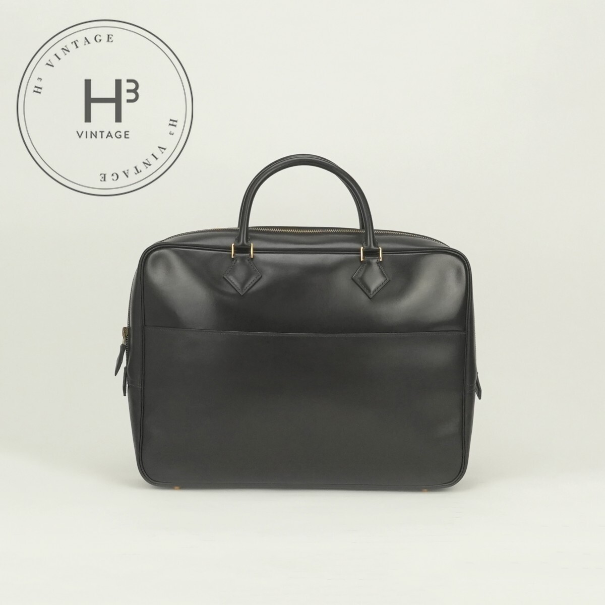 エルメス HERMES プリュムドッグ38 プリュムドッグ 38 バッグ ビジネスバッグ ブリーフケース ボックスカーフ ハバナ Havana ブラウン Brown 茶 ゴールド金具 ハンドバッグ トートバッグ|H3(エイチスリー)店
