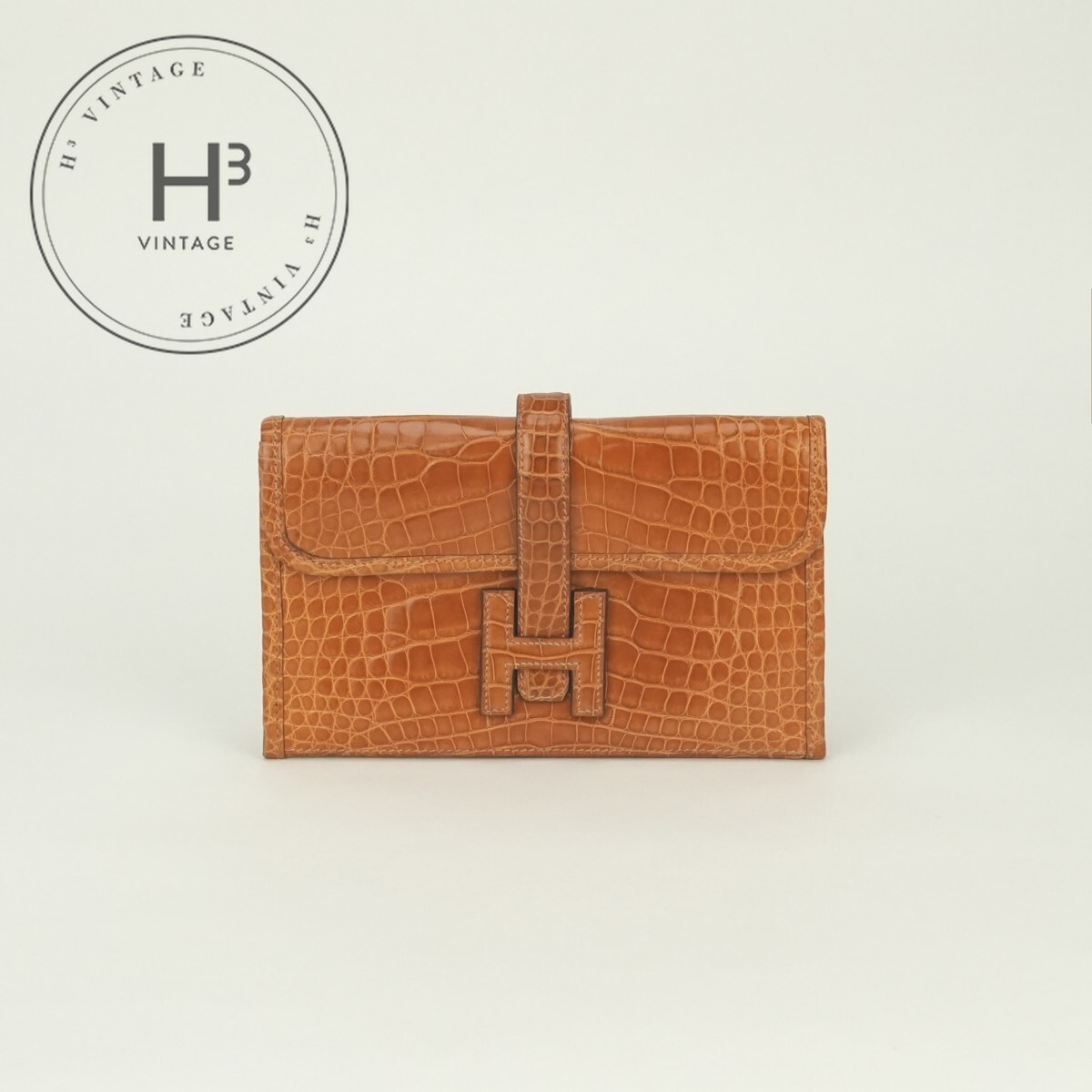 エルメス HERMES ジジェ ミニ ジジェ ミニ ジジェ デュオ バッグ クラッチバッグ セカンドバッグ アリゲーター サフラン Saffron イエロー Yellowオレンジ Orange 黄 エキゾチック|H3(エイチスリー)店