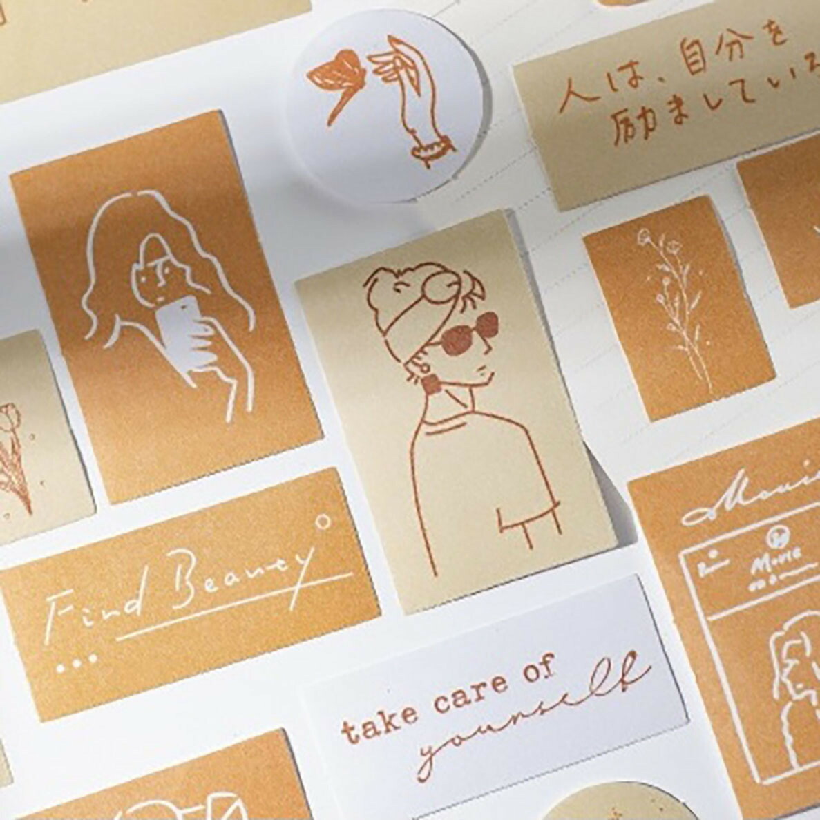 42枚 Lifeフレークシール Diy おしゃれ アンティーク イラスト オタ活 コラージュ コラージュ素材 シール ステッカー ダイアリー ティエルナガティート デコ デコトレカ トレカ フレーク レトロ 写真 手帳 手描き 推し 文房具 海外シール 紙モノ 素材 雑貨 韓国 韓国雑貨