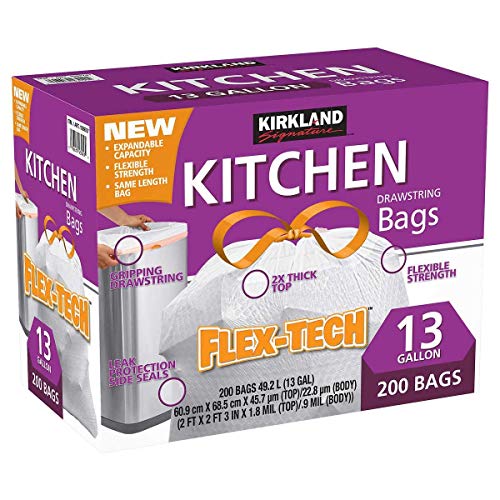 【楽天市場】コストコ KIRKLAND カークランド キッチンバッグ ひも付きゴミ袋 ゴミ袋 200枚：Tiger-Lily