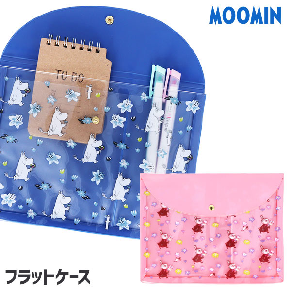 ムーミン フラットケース{ 雑貨 ギフト 誕生日 }{ 子ども会 施設 }[ 子供会 保育園 幼稚園 景品 イベント お祭り プレゼント 人気 ]【色柄指定不可】【不良対応不可】画像