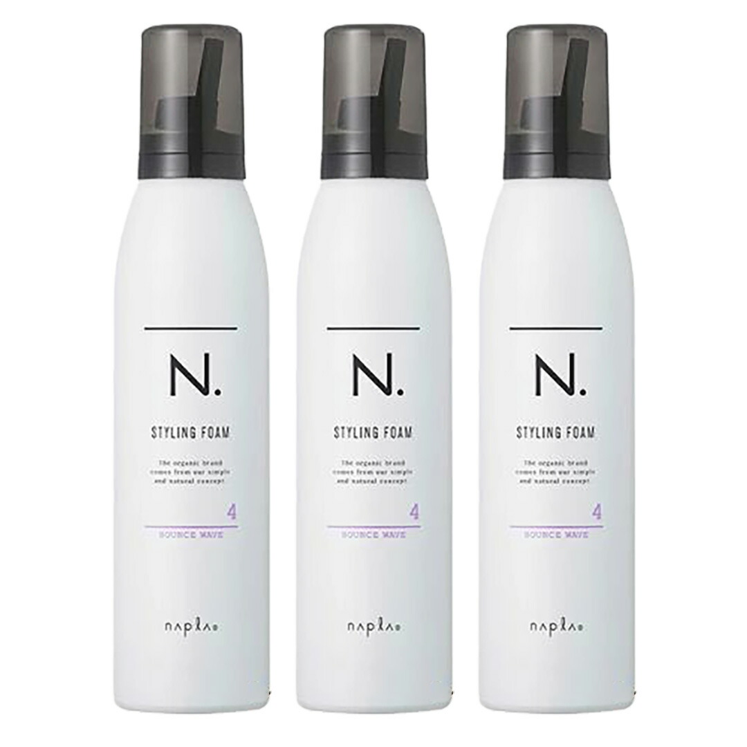 【3本セット】ナプラ N. エヌドット スタイリングフォーム バウンスウェーブ ４ 200g 美容院・サロン専売品【napla】