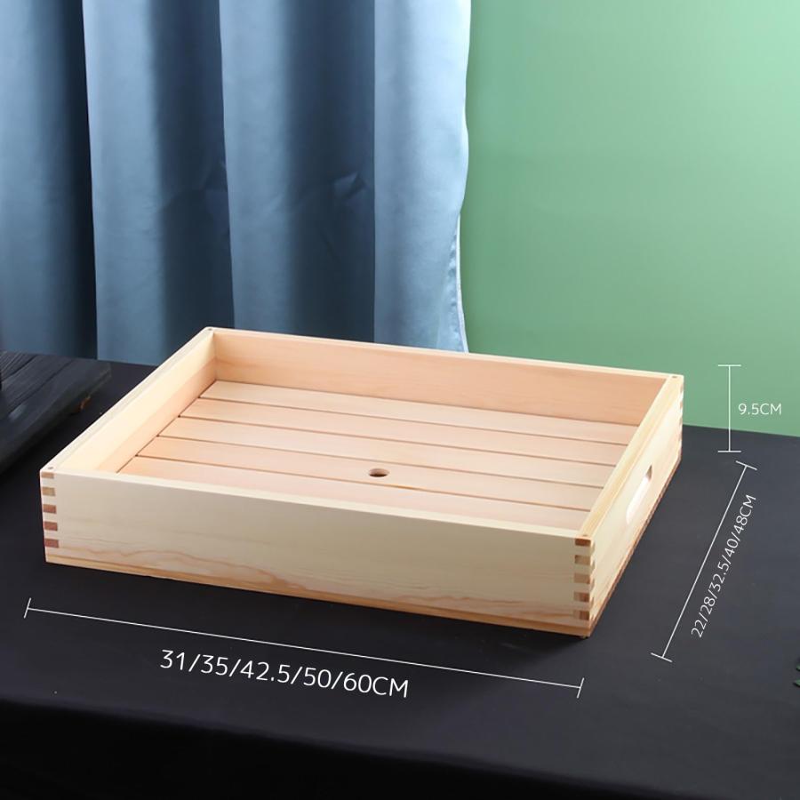 木製 ネタ箱 目皿 アクリル製 フタ付 ホテル 飲食店 レストラン 寿司屋 キッチン 家庭用 業務用木製