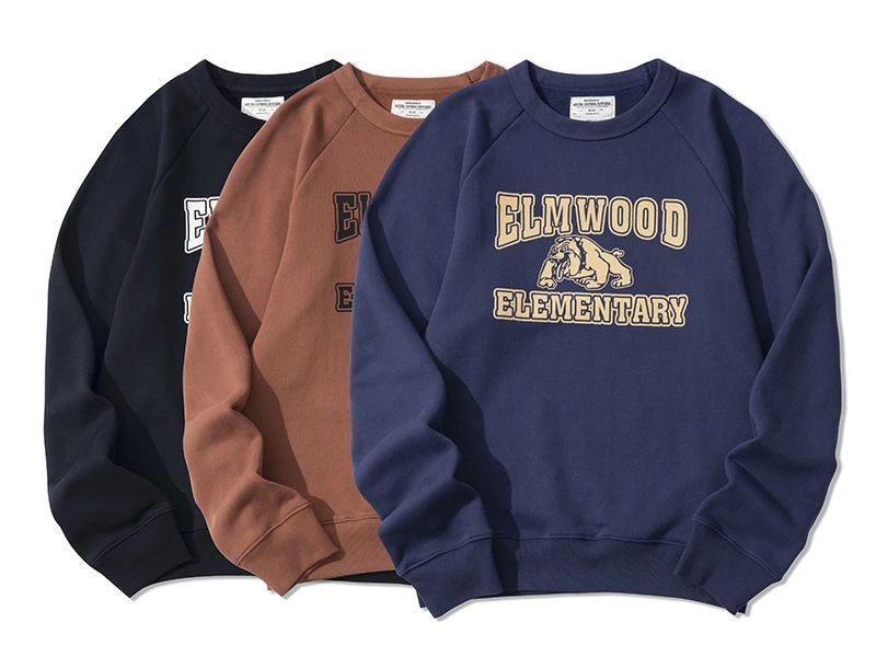 OKONKWO 上品 アメカジ メンズ ラグランスリーブ 丸襟 トレーナー 個性 ソフト 英字柄 カジュアル 春秋|千華ショップ