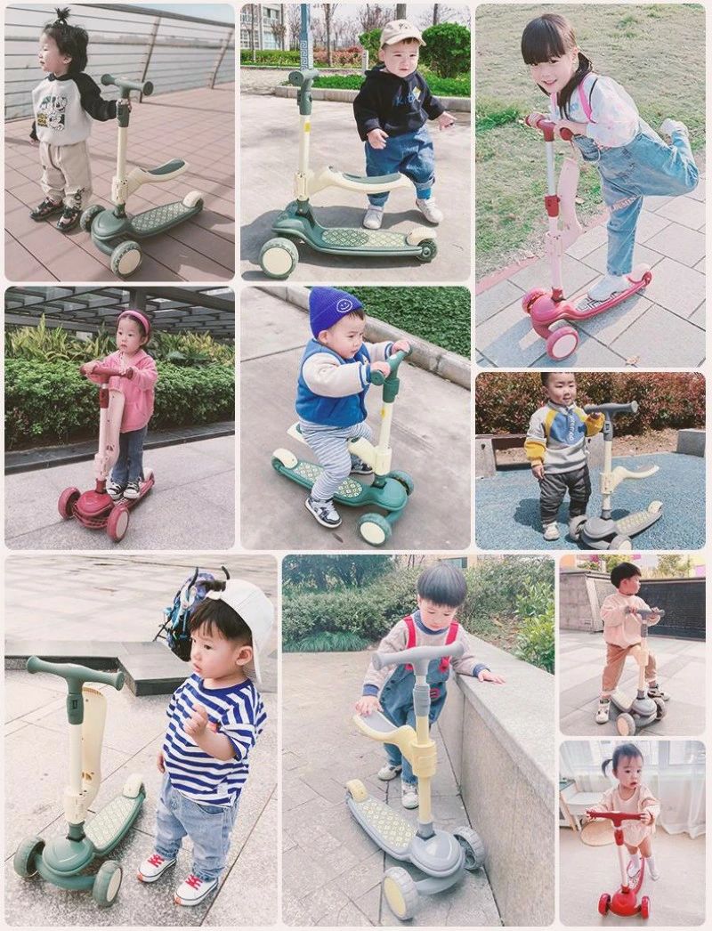キックスクーター スクートアンドライド キックボード 外 ソフトカラー | 誕生日 1歳 子供 遊び おもちゃ 3歳 プレゼント 男の子 2歳 赤
