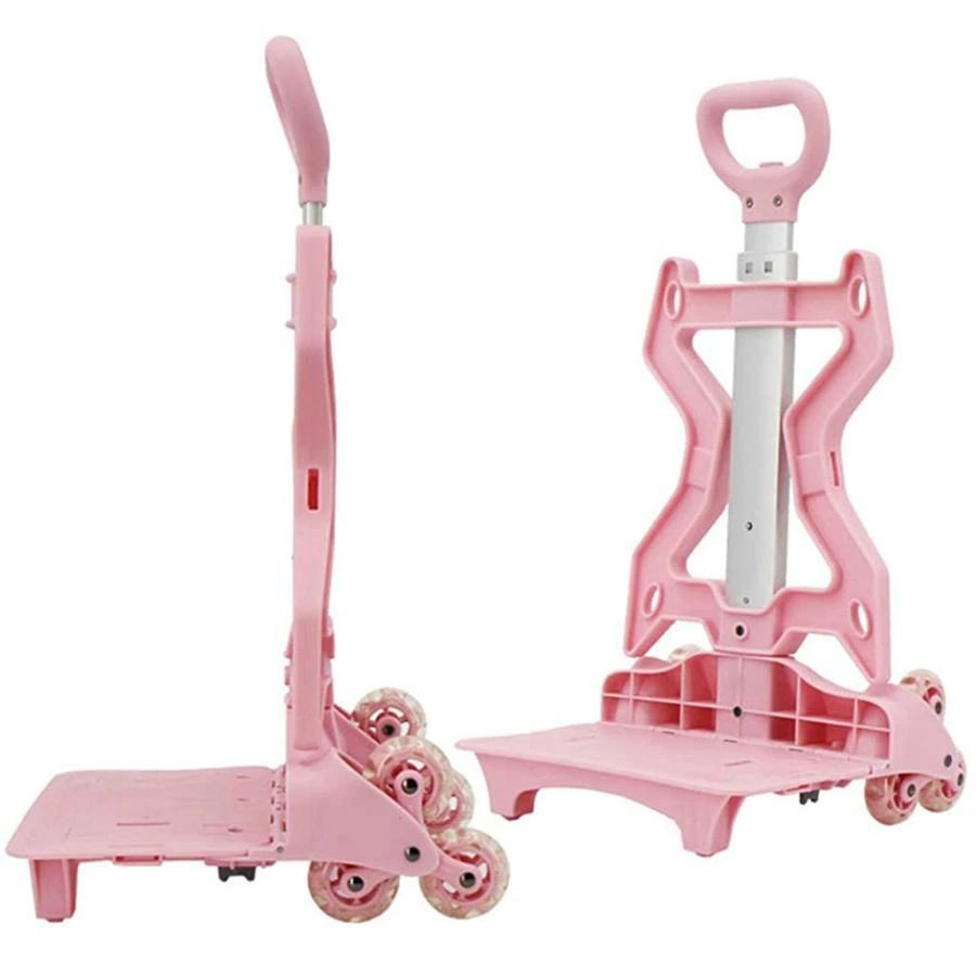 3輪キャリーカート キャプテンスタッグ イージーステップ 軽量 折りたたみ式 段差?階段?カーブ?斜面?でこぼこ道にも対応 静音 安定伸縮