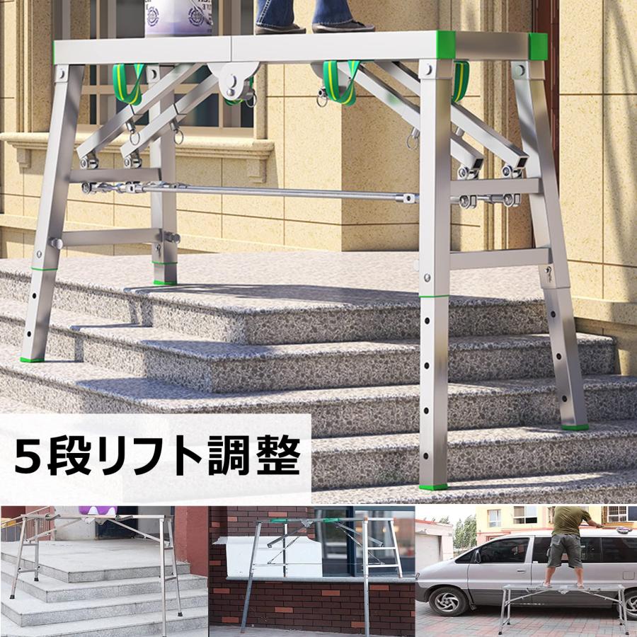 足がかり台 洗車台 御役目台 脚立 軽さ 踏み台 折りたたみ式 軽銀足がかり台 伸縮 5段高さ自然調整能力のある 持っていく助けになる 上滑り打ちきり 安定した感 耐荷重500kg