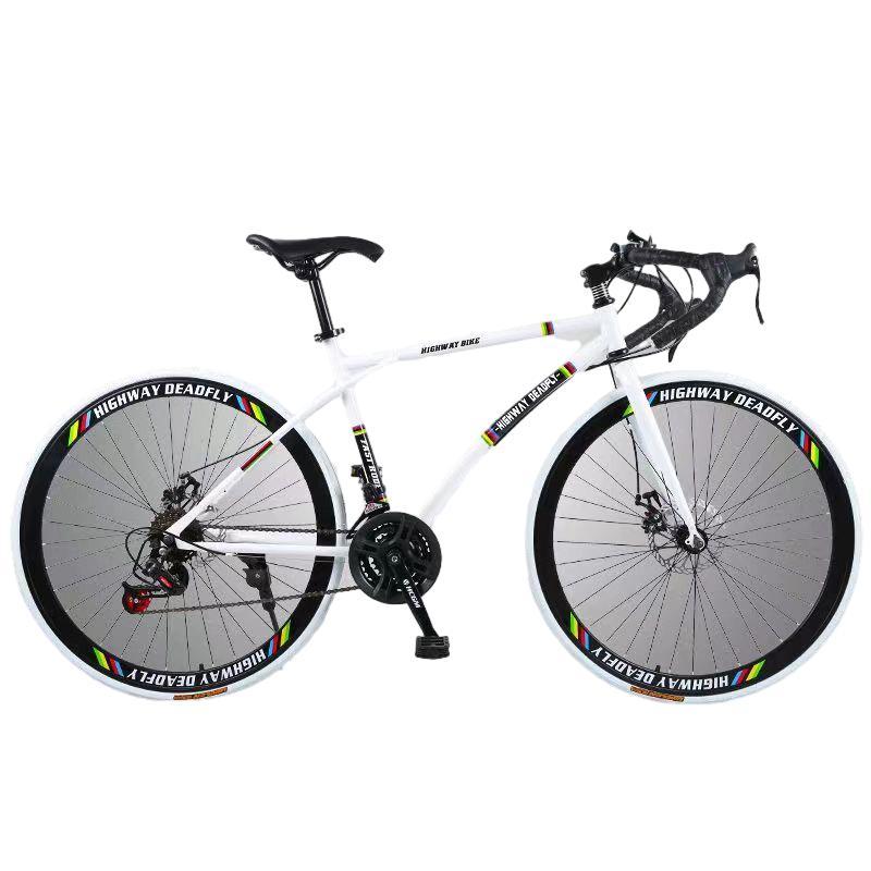 ロードバイク 700C カラー 可変速自転車 スチールフレーム 適用身長165-185cm ソリッドタイヤ 24段変速 初心者 街乗り 通勤 通学 25,825円