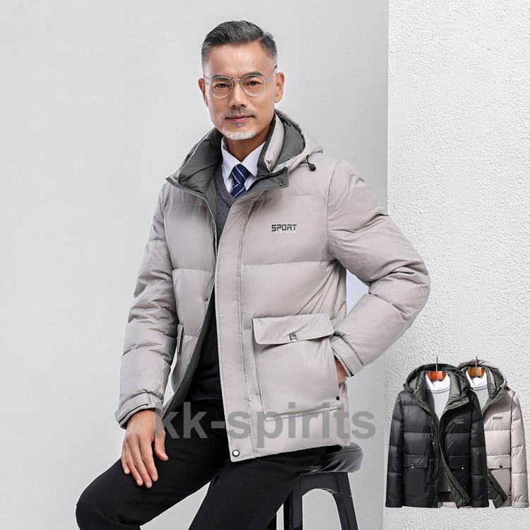 ダウン ダウンコート アウター コート 90%ダウン あたたか 40代 50代 60代 メンズ ファッション|千華ショップ