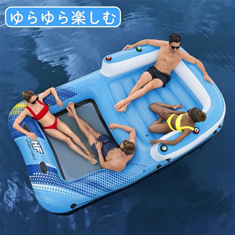 浮輪 超大型フローティングラウンジ フロート 浮き輪 フロートボート 浮輪 うきわ 大人用 プール 海水浴 大型 大きい ドリンクホルダー｜千華ショップ 28,688円