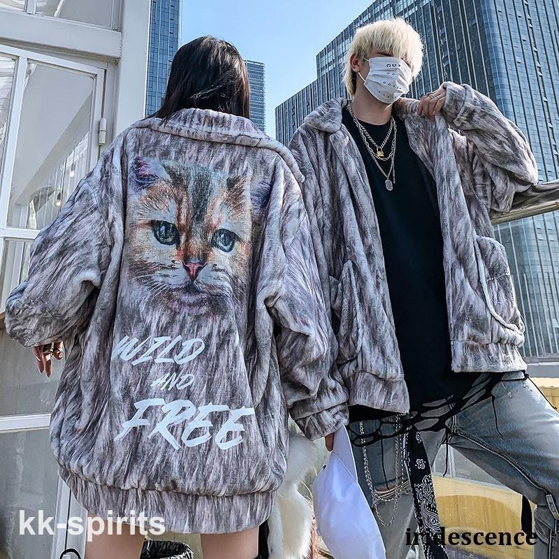 上衣 メンズ 長袖 おおきい大きさ 表どおり系流行り物 社交ダンス お召しもの 韓国 HIPHOPＢ系 アメカジ 心地よい 流行病の発生 ロゴタイプ 猫